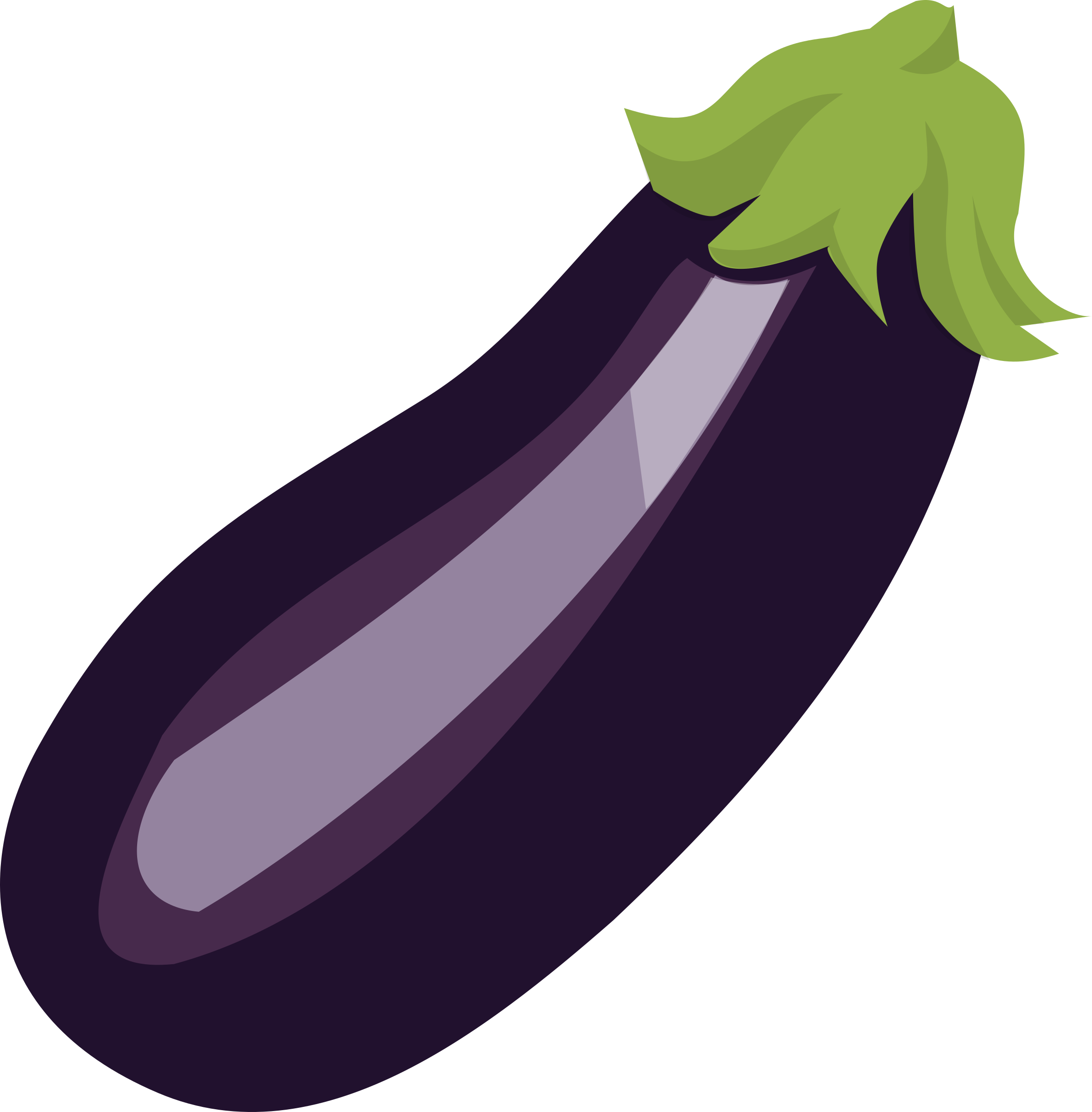 Svg Free Download Color Purple Free On Dumielauxepices - Eggplant Clipart (2357x2400), Png Download