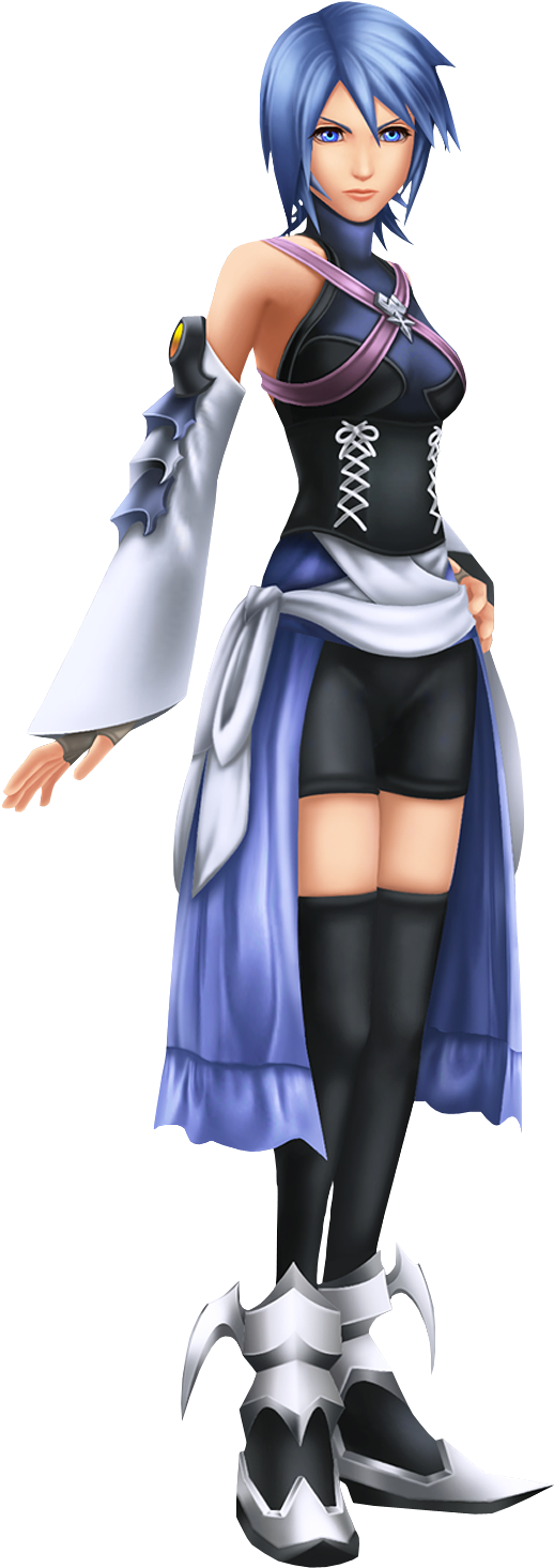 Obi-wan Kenobi - Kingdom Hearts Aqua And Mickey (570x1509), Png Download