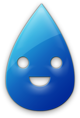 Raindrop Legacy Icon Tags Page 8 Icons Etc - Rain Drop With Face (420x420), Png Download