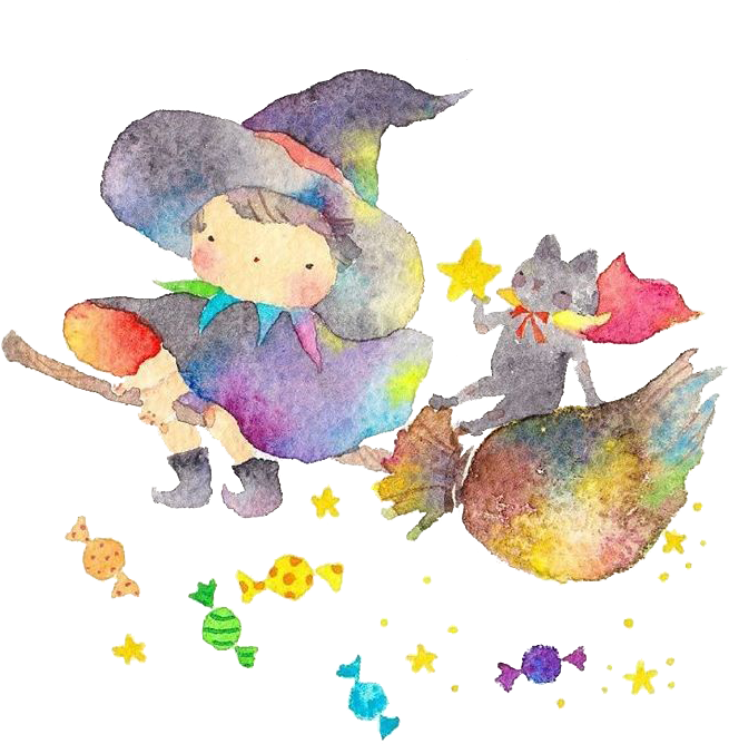 Painting Boszorkxe Illustration Flying Boszorkxeny - Watercolor Painting (690x690), Png Download