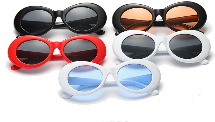 Clout Goggles - Hot Nirvana Kurt Cobain Glasses Vintage Retro Round (750x545), Png Download