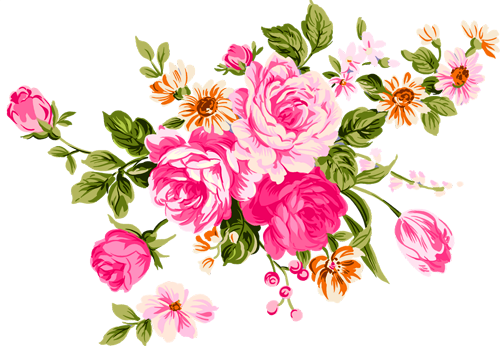 Gifs Fleurs Et Nature - Garden Roses Clip Art (500x346), Png Download