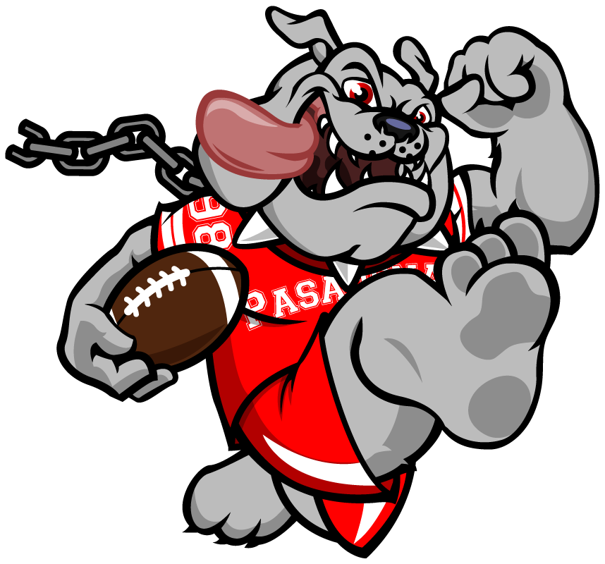 Bulldog Clipart Football Lace - Pasadena Bulldogs (858x800), Png Download
