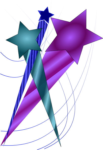 Shooting Star Image Png (408x595), Png Download