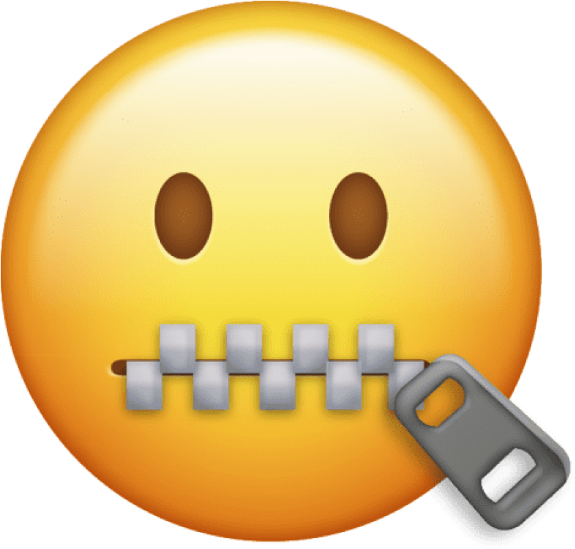 Free Png Zipper Mouth Emoji Png Apple Hd High Resolution - Zipper Emoji (850x813), Png Download