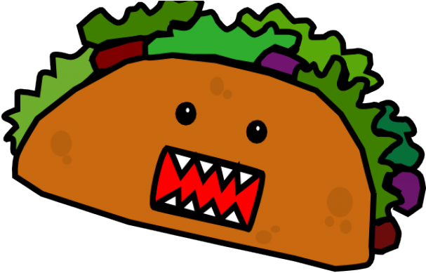 Taco Clipart Minecraft - Cartoon Tacos (640x480), Png Download