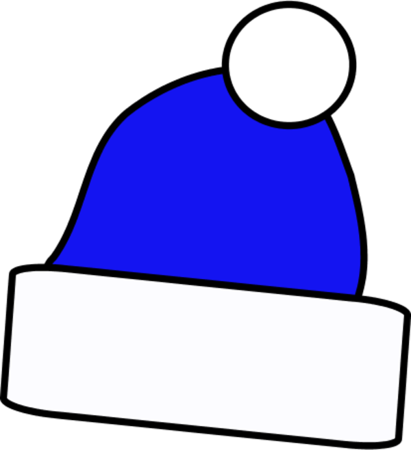 Christmas Hat Clipart Jpg Transparent - Santa Blue Hat Png (600x658), Png Download