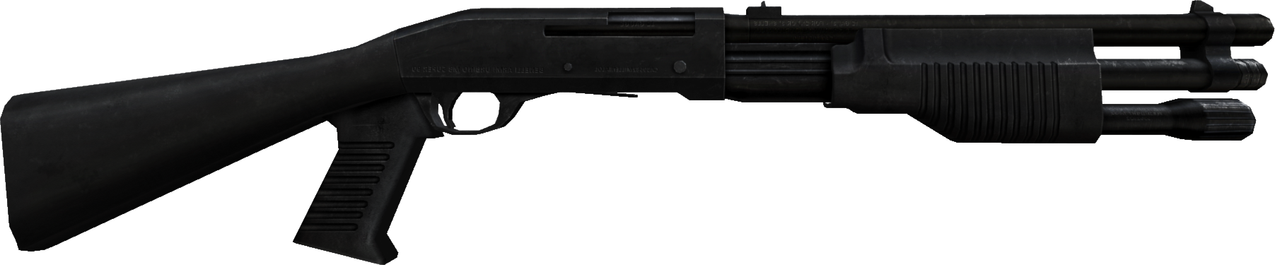 Shotgun Png Transparent Clipart Library Stock - Ranged Weapon (1803x375), Png Download
