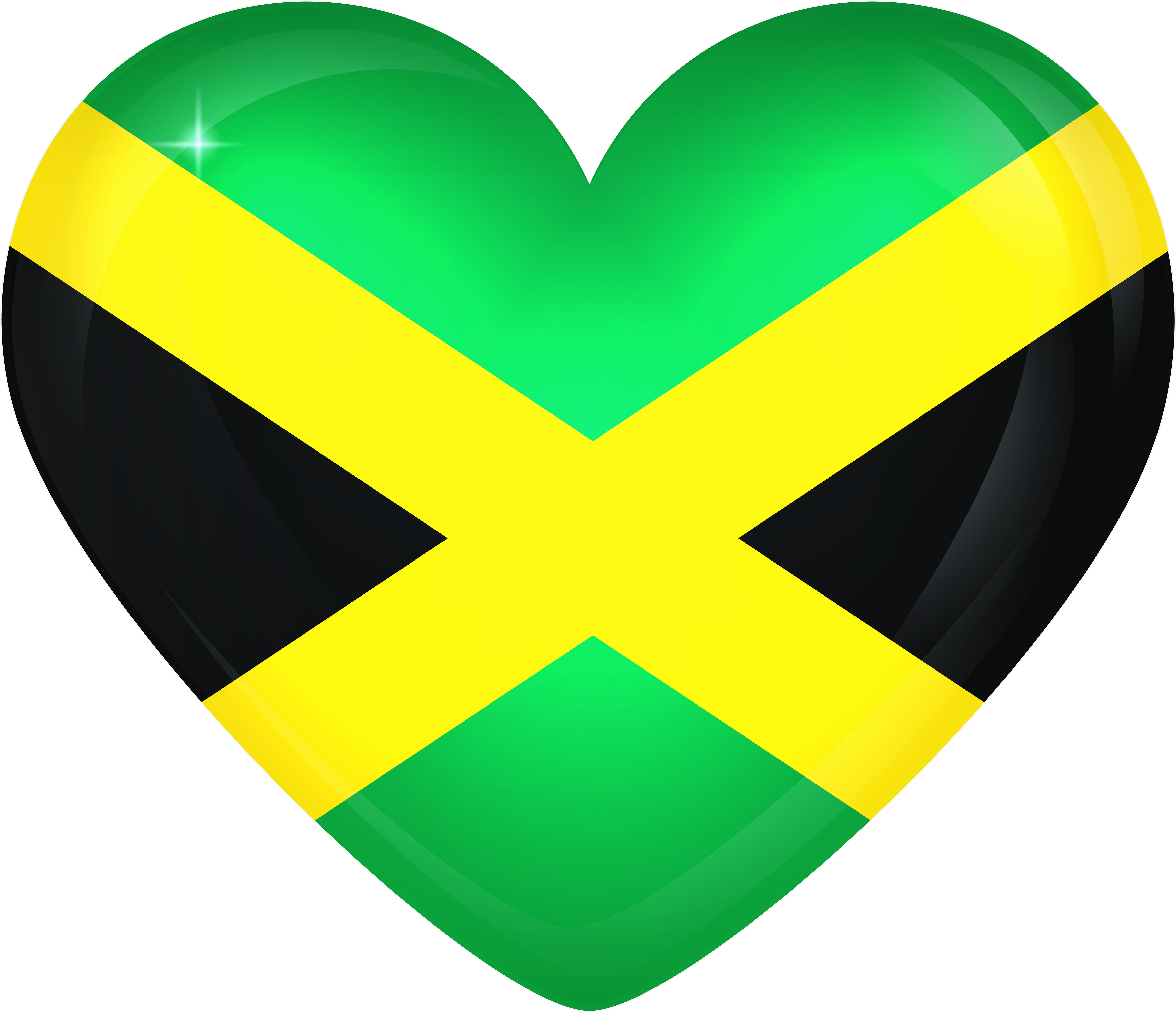 Crowns Clipart Jamaican - Jamaica Flag (6000x5189), Png Download