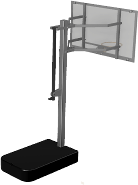 Basketball Hoop V20 - Streetball (878x434), Png Download