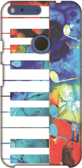 Colorful Rythm Slim Back Cover For Google Pixel - Colorful Piano Art By Sharon Cummings (300x400), Png Download