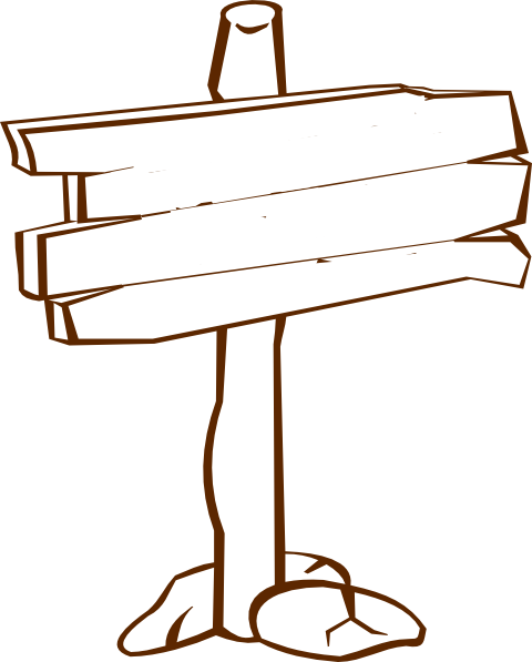 Wooden Sign Clipart - Wooden Sign Clip Art (480x597), Png Download