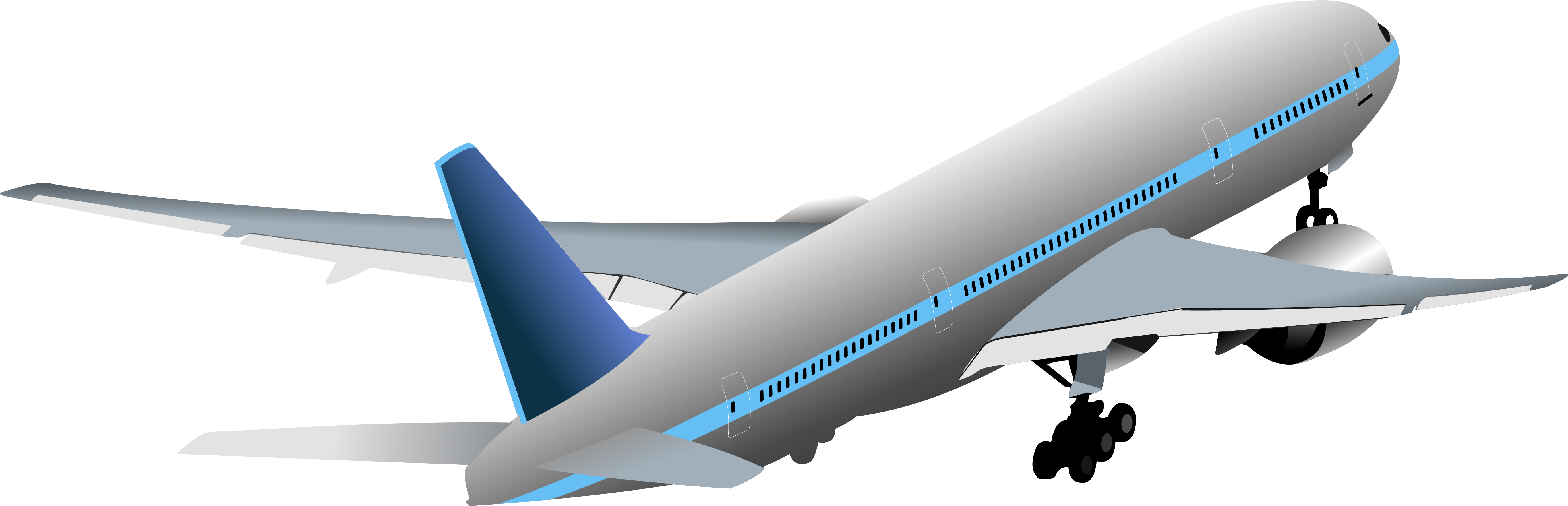 Clipart Plane Air Craft - Aircraft Transparent (5725x2014), Png Download
