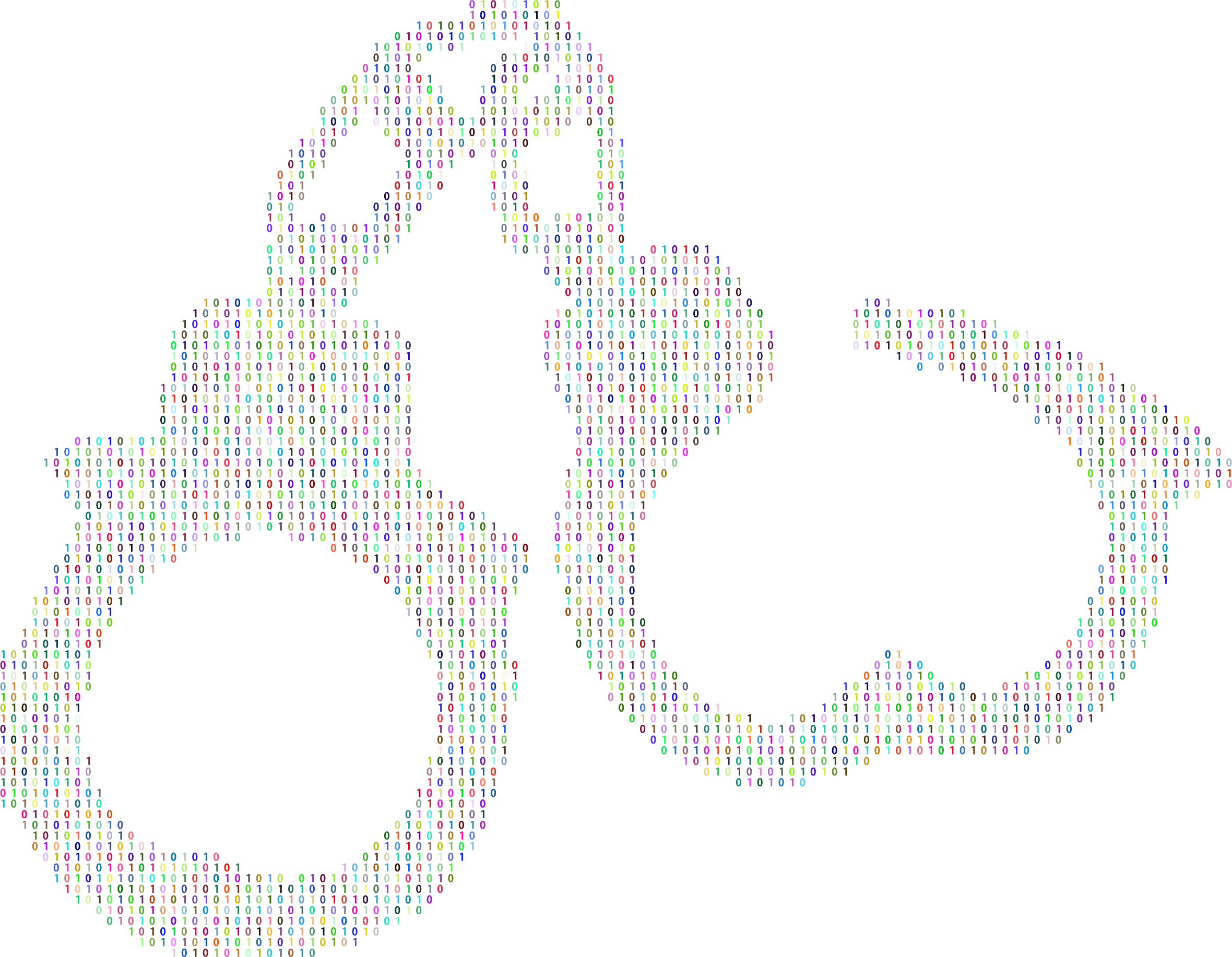 This Free Icons Png Design Of Prismatic Digital Handcuffs (2360x1834), Png Download