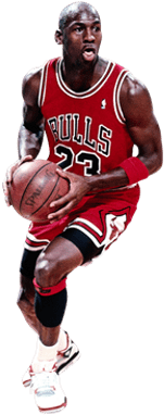 Michael Jordan Dribbling - Michael Jordan Png (400x400), Png Download