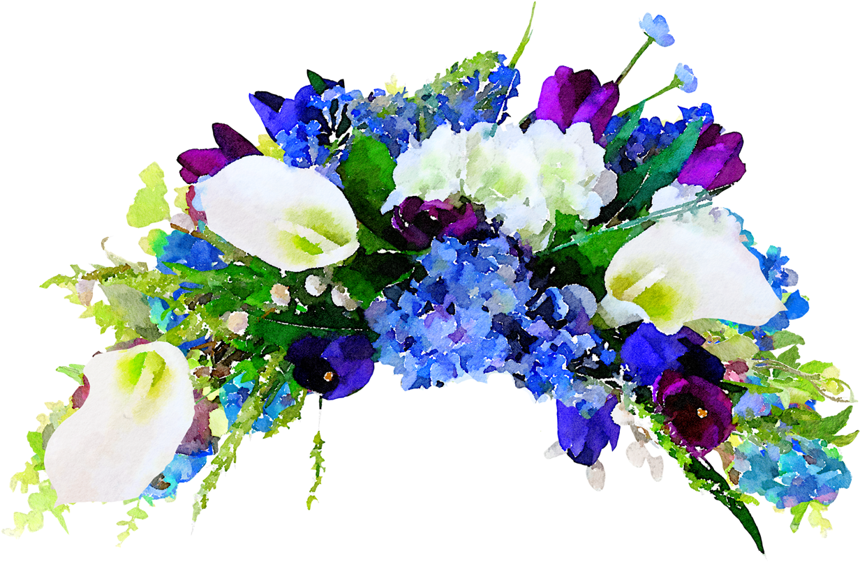 Flower Watercolor - Flower (1500x873), Png Download