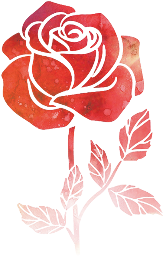 Flower Watercolor Painting Drawing Rose - Rose Watercolor Logo Png (658x964), Png Download