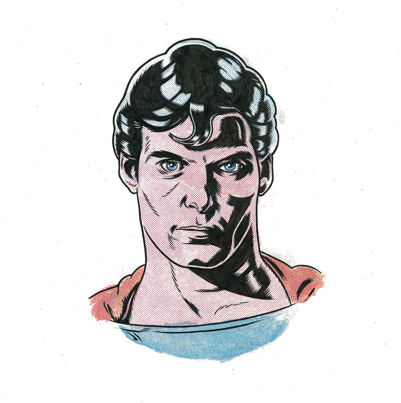 Graphic Royalty Free Download Drawing Celebrities - Superman (1400x1400), Png Download