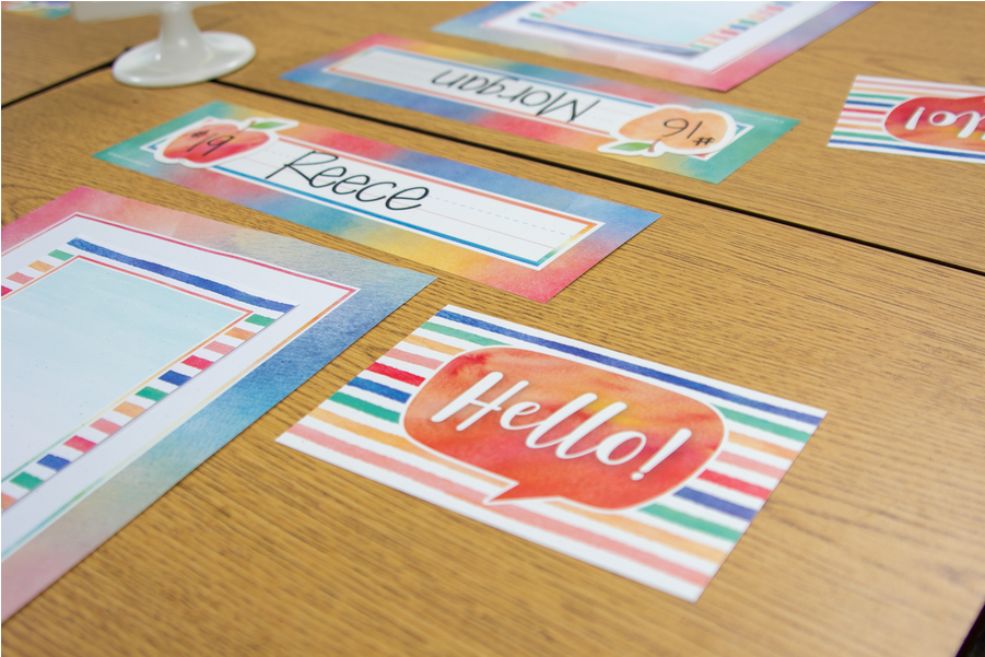 Tcr4764 Watercolor Hello Postcards Image - Watercolor Hello Postcards (900x900), Png Download