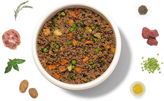 Hearty Beef Eats - Dog Food Bowls Png (562x333), Png Download