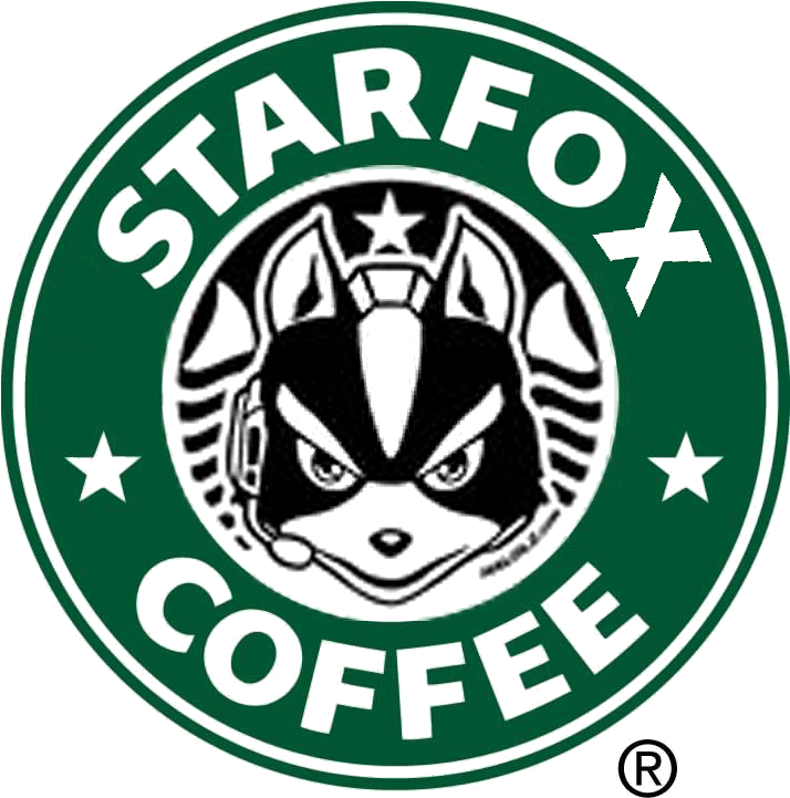 Starfox Coffee Starbucks Coffee Parody Mug - Starbucks Sign (756x756), Png Download