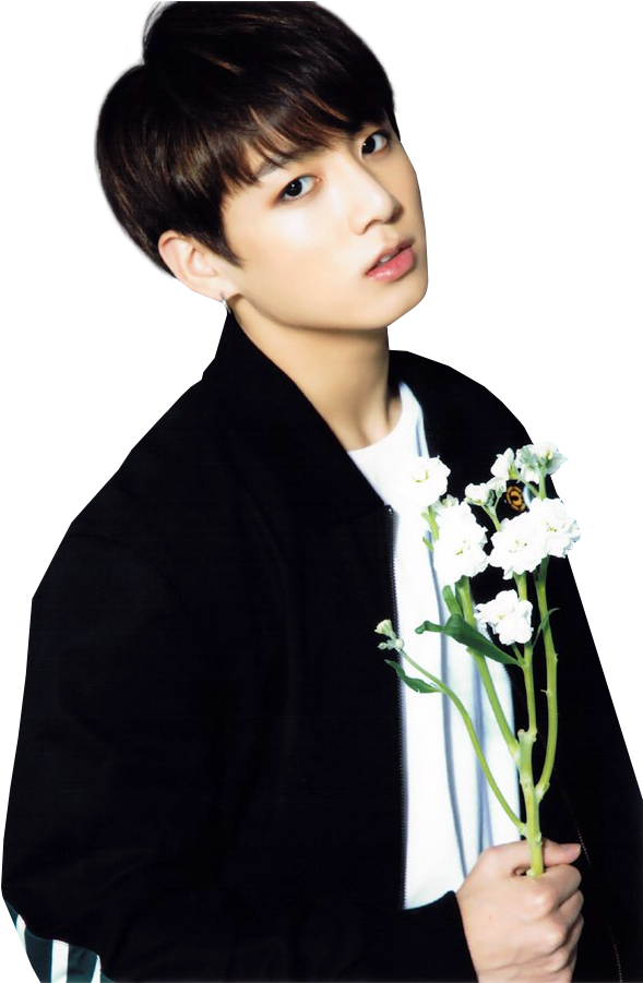Transparent Jungkook Photoshoot - Jungkook Bts Flower Photoshoot (631x900), Png Download