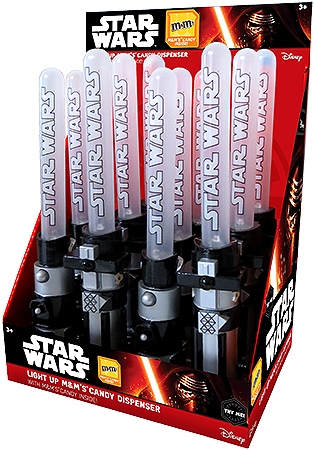 M&m's Star Wars Episode 7 Light Up Saber Candy Toy - Light Saber Candy Toys (500x500), Png Download