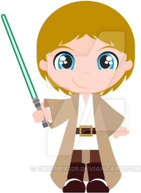 Laser Clipart Luke Skywalker Lightsaber - Jedi Clip Art Free (400x400), Png Download