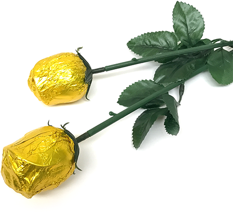 Gold Foiled Belgian Chocolate Color Splash Roses For - Belgian Chocolate (500x500), Png Download