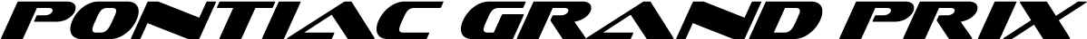 Pontiac Grand Prix - Pontiac Grand Prix Logo (1200x300), Png Download
