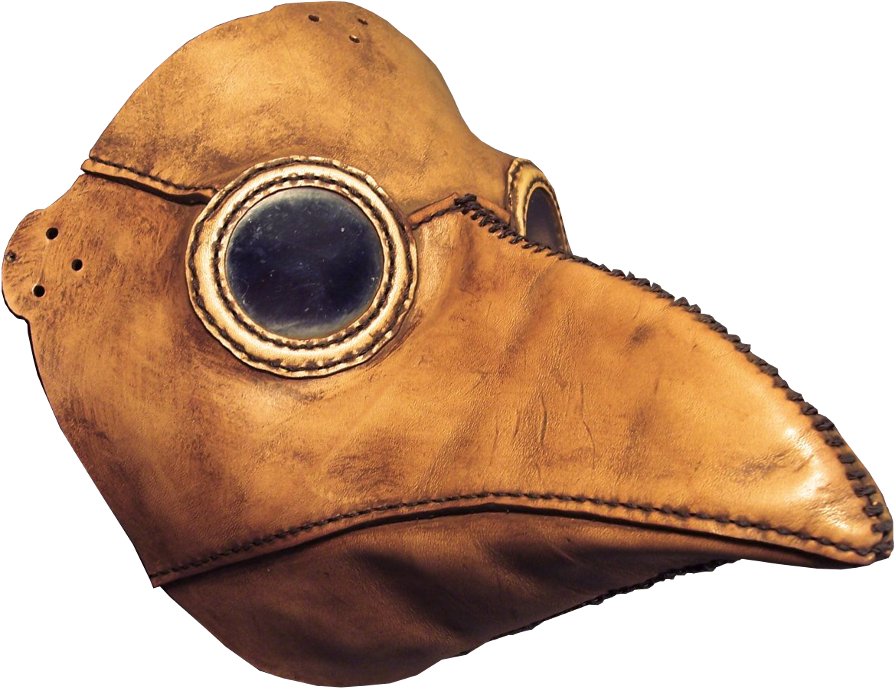 Giovanni De Ventura's Beak Mask - Black Death Doctor Mask Png (925x791), Png Download