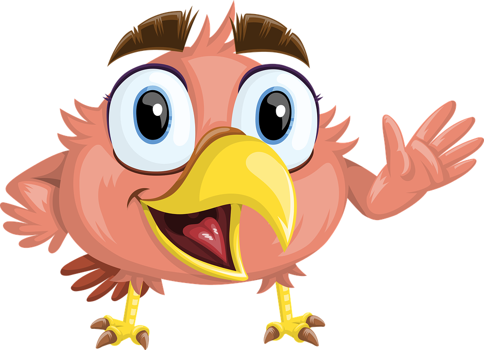 Bird, Animal, Beak, Wild, Eyes, Wings, Happy, Happiness - Happy Bird Eyes (960x695), Png Download