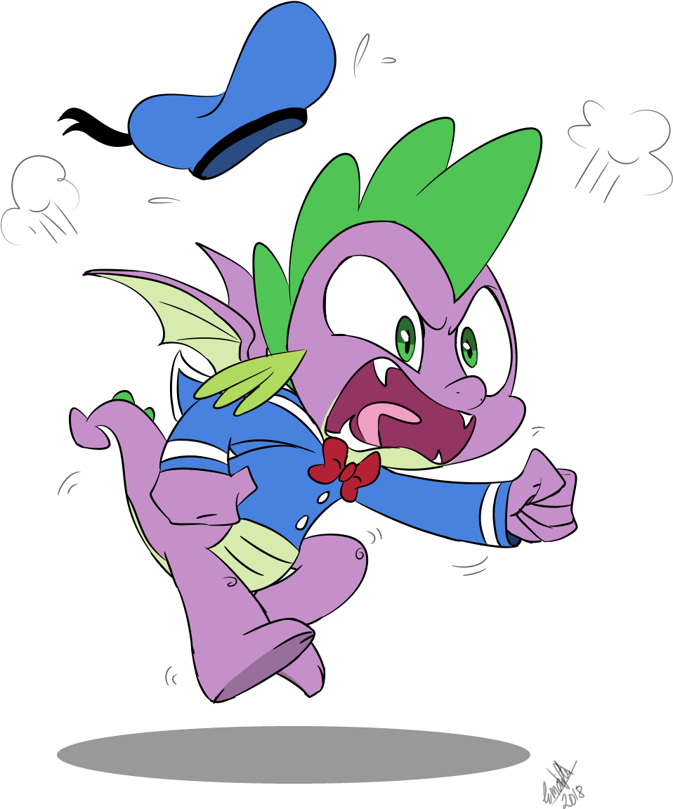 Angry Artist Emositecc Donald Duck Dragon Male Safe - My Little Pony: Friendship Is Magic (1000x1214), Png Download