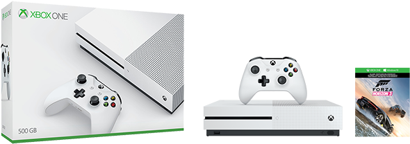 Xbox One S Forza Horizon 3 Bundle - Xbox One S Bf1 Bundle (590x332), Png Download