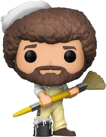 Joy Of Painting - Bob Ross Pop Vinyl (709x709), Png Download