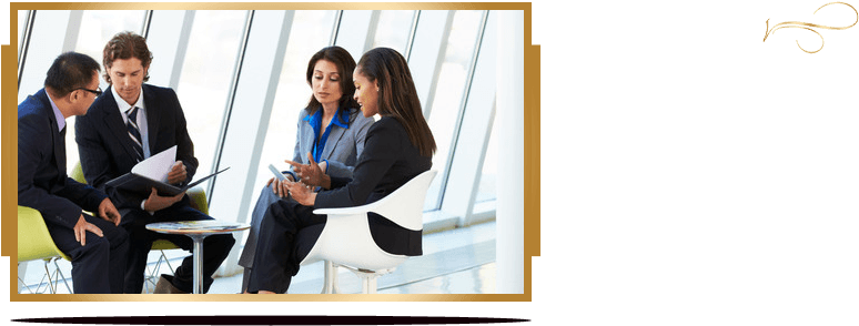 Businesspeople Having Meeting In Modern Office - Sales Team Digital Marketing (970x310), Png Download