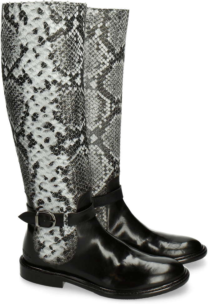 Boots Sally 58 Snake Black Grey Strap Black New Hrs - Adax, Dames, Donkergrijs , Een Maat, Trieste Shoulder (1024x1024), Png Download