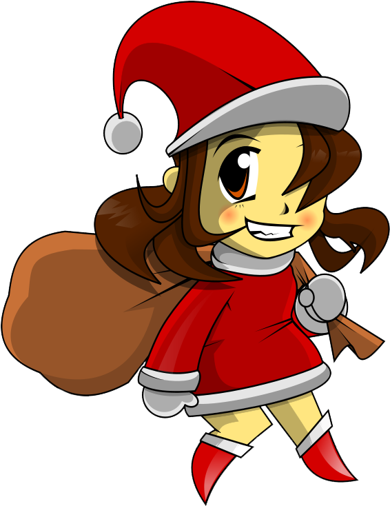 Santa Suit Cliparts - Santa Girl Clipart (600x800), Png Download