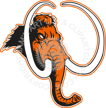 Mammoth Vector Head - Mammoth Clip Art (354x361), Png Download