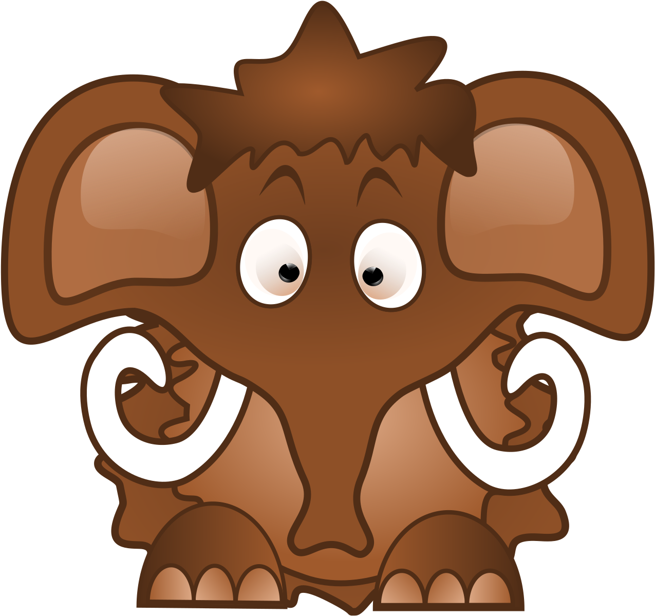 This Free Icons Png Design Of Baby Mammoth (2400x2400), Png Download