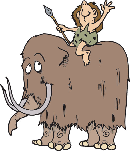 Mammoth Clipart Transparent - Stone Age Clip Art (547x635), Png Download