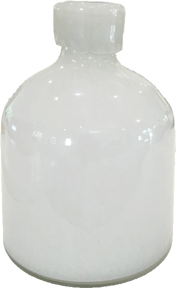 Short White Hand Blown Vase (377x608), Png Download
