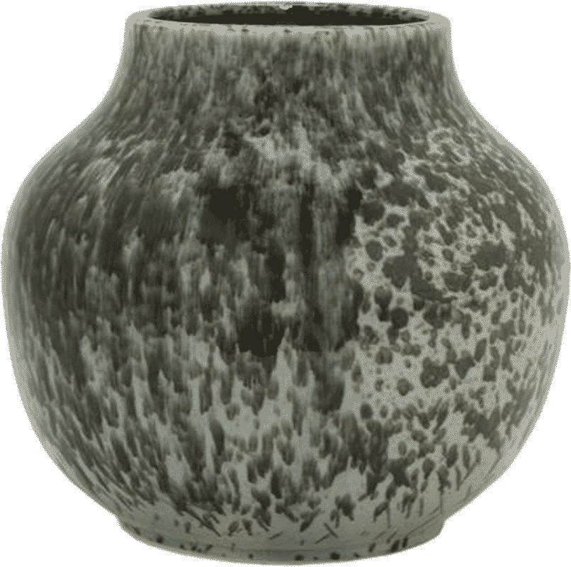 Decorative Black And Grey Ceramic Vase - Bloomsbury Market Black Gloss Ceramic Table Vase (1024x1024), Png Download