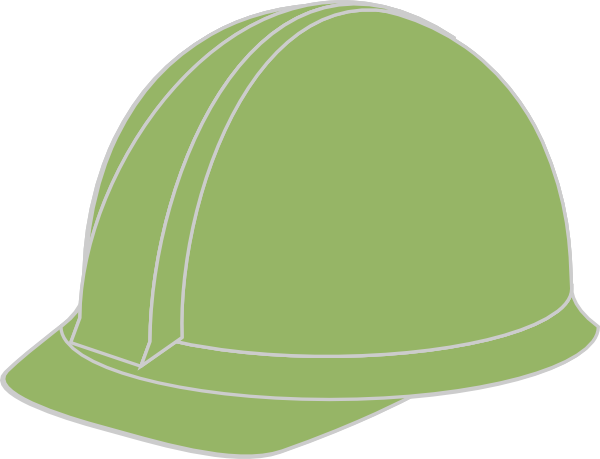 Hard Hat Png Green (600x459), Png Download