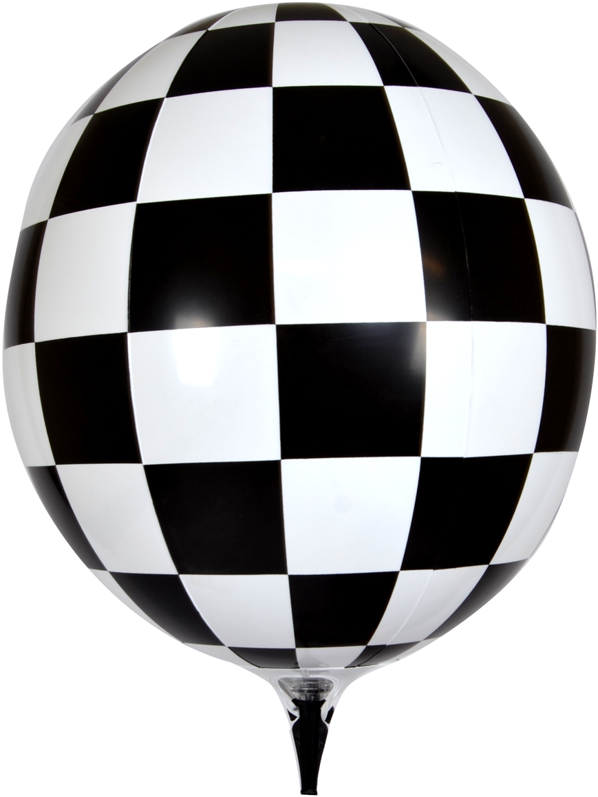 Mylar Racing Car Balloon (390x521), Png Download