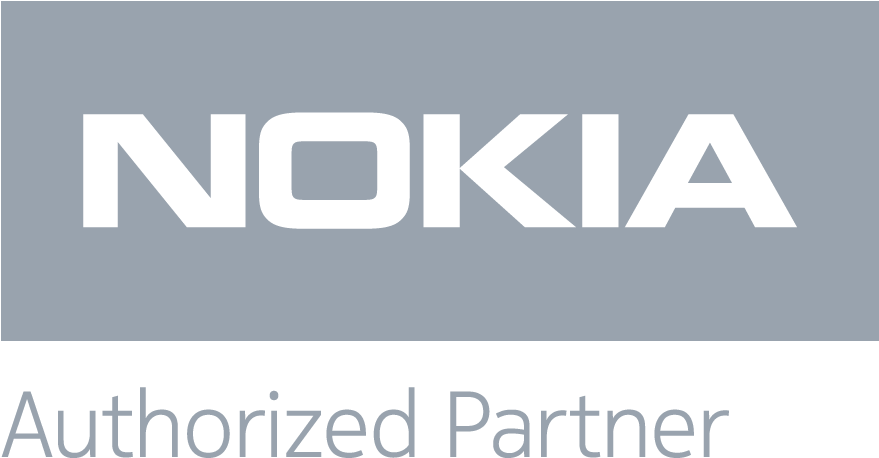 Nokia Authorized Partner Logo Grey Descriptor Rgb - Promotional Globe World Stress Ball (100 Qty (878x518), Png Download