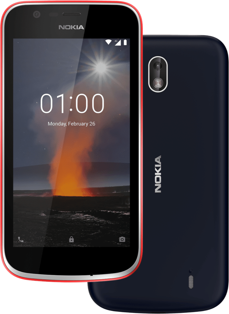 Nokia - Nokia 1 Dark Blue (375x520), Png Download