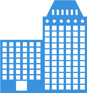 Hotel Building Icon Png For Kids - Blue Building Icon Png (600x400), Png Download