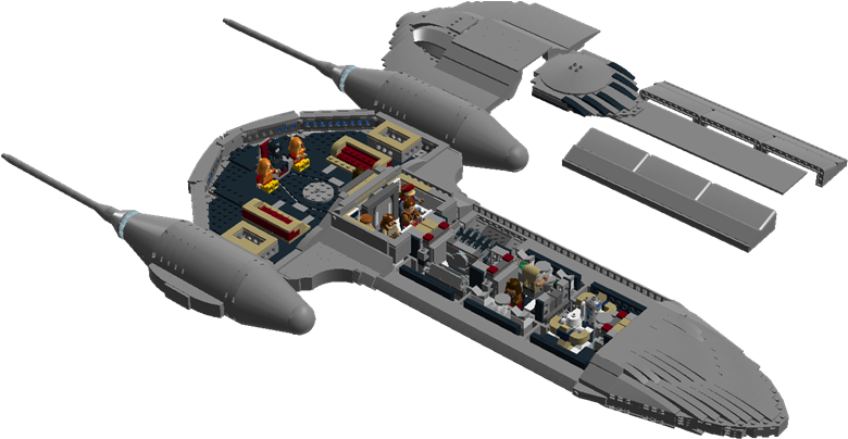 Naboo Royal Starship 09 - Naboo Royal Starship (800x403), Png Download