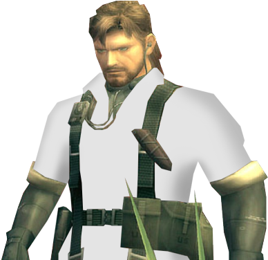 Big Boss Naked Snake Snake Eater Mgs Metal Gear - Big Boss Camo Transparent (500x375), Png Download